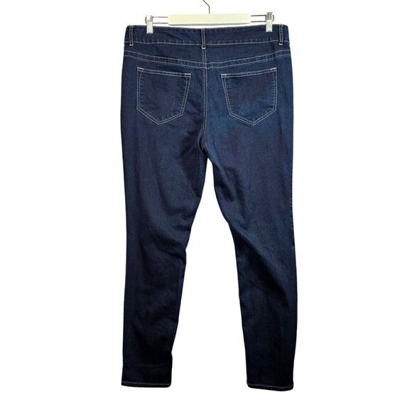 Maurices Womens 16R Dark Wash tapered Leg Denim Jeans casual denims stretch - Picture 2 of 12